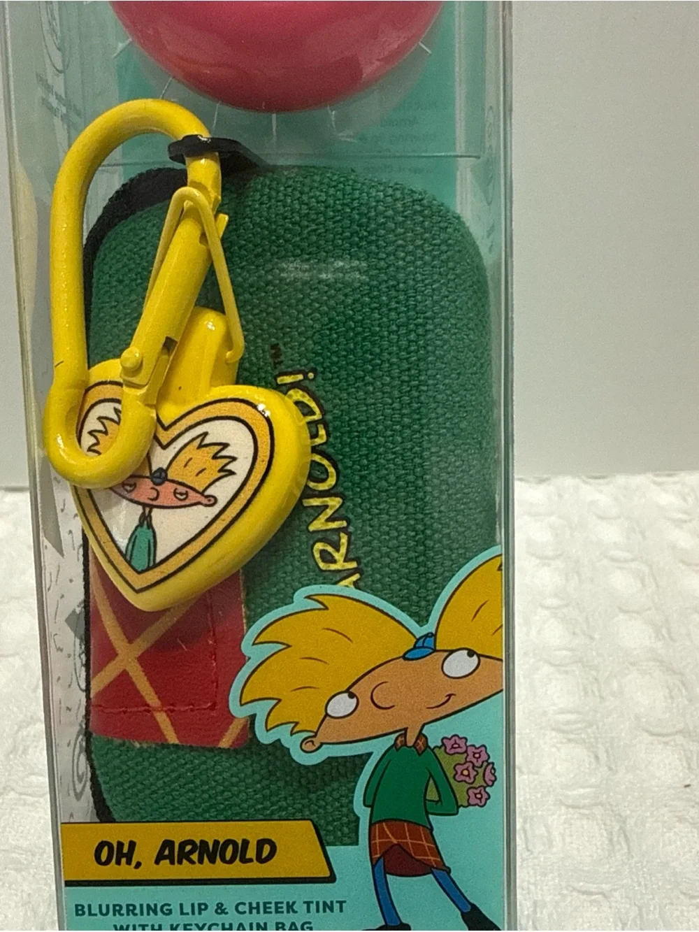 Nickelodeon Profusion Cosmetics, Oh Arnold Lip & Cheek With Keychain Bag.